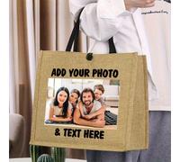 TEMU Una bolsa tote, personalízala con tu imagen o mensaje | Ideal para compras, bolsa de viaje con hebilla, bolsa tote de playa y a | para , fiestas, , Día de la , celebraciones de graduación