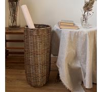 TEMU Una Cesta de Almacenamiento para Paraguas Vintage, Estilo Tradicional Tejido a en Mimbre para Sala y Colección de Cuadros Colgantes, Decoración Multiusos para el Hogar, Canastas para Estante