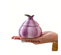 TEMU Una colección de tarros de cerámica para ajo, ideales para la decoración del hogar, que también sirven como esculturas y organizadores