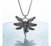 TEMU Una colgante con un diseño de gótico retro, collar como accesorio de santo para hombres como para mujeres, lo que lo convierte en un regalo elegante y único para reuniones informales de
