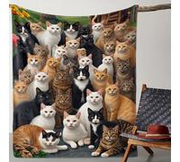 TEMU Una con diseño de de gatos, como regalo para amantes de