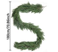 TEMU Una Corona de Artificial Lujosa para Navidad - Con un y Realista, Resistente a los Rayos UV y al Desvanecimiento, para Decorar tu Chimenea, Escalera, Puerta de Entrada y Paredes, Así como para tu