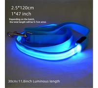 TEMU Una correa para mascotas con luz LED intermitente de seguridad nocturna de 120 cm/4 pies, collar para perro con batería LED que - Asegurando que tu perro esté a salvo y las caminatas