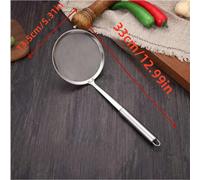 TEMU Una cuchara de acero inoxidable con mango diseñada para filtrar, con orificios . tres tamaños diferentes adecuados para de cocina, horneado y colar o té. filtro de mango largo es para café y T