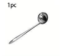 TEMU Una cuchara de acero inoxidable de 26.92 cm diseñada para , ideal para aceite, sopa y jugos de carne - un implemento de cocina resistente, también para uso en exteriores.