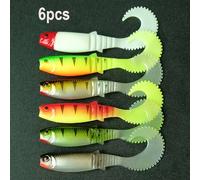 TEMU Una de 6 señuelos blandos de de , señuelos oscilantes, señuelos blandos de pesca de 9 cm/4.8 g, adecuados para arenques, , lubinas y , aplicables en y .