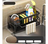 TEMU Una de almacenamiento de plástico versátil para cocina diseñada para esponjas, paños y suministros de limpieza, con un diseño ahorrador de para la organización del hogar.