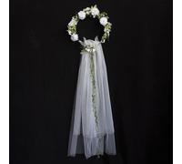 TEMU Una elegante corona de flores y de con temática de bosque, que flores artificiales que complementan de novia, ideal para , fiestas en , de damas de honor y otras celebraciones.