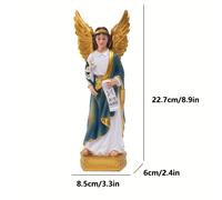TEMU Una Estatua de San el , 8 Pulgadas de , de Resina. Un Regalo Católico que al Santo , , Ideal para Fines Religiosos y Decoración del Hogar para Mejorar los Espacios Interiores