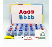 TEMU Una herramienta magnética completa para aprender a escribir, que un juego de 26 mayúsculas y tres juegos de 26 minúsculas, es para las fiestas para familiares y .