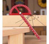 TEMU Una medición versátil con múltiples ángulos, transportador ajustable de 180° es para carpintería, , ingeniería y dibujos técnicos - Un regalo para hombres, carpinteros, bricoladores y entusiastas