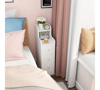 TEMU Una mesita de noche cajones, 2 estantes de almacenamiento, que mide 35 x 20 x 70 centímetros, en color , adecuada para sofás, espacios pequeños o para uso en .