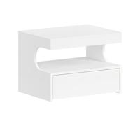 TEMU Una mesita de noche colgante, estante de cajón en la pared, 1 cajón con , estante flotante con abierto, estilo moderno, adecuado para dormitorio, , 30 x 40 x 29.2 cm,