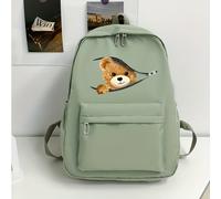 TEMU Una mochila personalizable para escolar, con un diseño y almacenamiento. Esta bolsa de , bandolera y bolso de en colores con un tema de oso de caramelo fácil, lindo y . Es para viajes diarios.