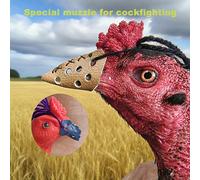 TEMU Una Mordaza Especial de Cuero para para Detenerles de Picotear y Pelear, Diseñada para la Cría y el Entrenamiento de Pollos, Ideal para Mantener Pollos de Granja y como Aditamentos para Pollos