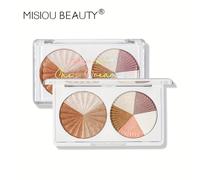 TEMU Una paleta de de bronceador para maquillaje diario, con finamente que esculpe una tez radiante con un , lo que la convierte en una opción versátil.