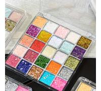 TEMU Una paleta de de ojos de 25 colores con un de color coral, con metálicos brillantes que se aplican fácilmente, resistente y al para manchas, adecuada para diversas ocasiones