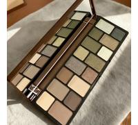 TEMU Una paleta de de ojos versátil que 16 en verde, marrón y , con que van desde mate satinado y . una estética vintage y , y un iluminador y multiusos. Esta paleta de maquillaje diseñada para