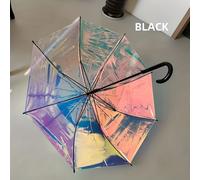 TEMU Una paraguas transparente con un degradado , equipado con cintas, de manual, diseñado para resistir , como parasol, ideal para mujeres, puede acomodar a dos , para actividades al aire libre