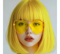 TEMU Una peluca corta para , con un bob y flequillo, diseñada con un estilo y durabilidad exquisitos, para Halloween, juegos , fotografía, fiestas de carnaval, representaciones teatrales y uso diario