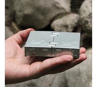 TEMU Una Pequeña Estufa, Estufa de Bolsillo Plegable Ultra-, Adecuada para Acampar al y , Quemador Portátil para Quemar Madera y Acampar, Suministros para Exteriores