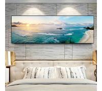 TEMU Una pintura al óleo que un paisaje natural, ideal para decoración de paredes en salas de estar, dormitorios y oficinas. Sin , mide 19.68 pulgadas por 59.05 pulgadas.