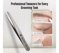 TEMU Una pinza diagonal de ultra precisión profesional para facial - acero inoxidable, y para cejas y belleza facial en mujeres y hombres