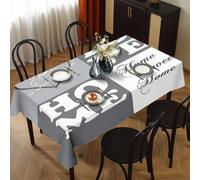 TEMU Una rectangular y blanca con un de y la 'Home'. Es elegante y con estilo, para decorar mesas de comedor, picnics o reuniones festivas, así como para la decoración de y habitaciones en .