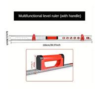 TEMU Una regla de nivel versátil equipada con múltiples frascos de a varios ángulos, diseñada para nivelar en la decoración del hogar y la construcción.