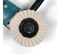 TEMU Una rueda de de fieltro de 125mm de 5 pulgadas, adecuada para amoladora , cera metálica y discos de para varios .