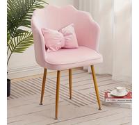 TEMU Una Silla de Comedor, Muebles para Comedor, Asiento de Cocina de Terciopelo, Silla de Maquillaje con Cojín de , Asiento Lateral.