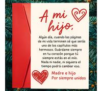 TEMU Una sola tarjeta de felicitación sincera que transmite el inagotable amor y conexión de una con su , ideal para , aniversarios o cualquier ocasión especial para honrar familiar