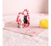 TEMU Una sola tarjeta de San Valentín con un adorable y de , de un hermoso sobre. Tiene un significado especial, ya sea enviada Valentín o guardada como recuerdo. ¡No esperes, !