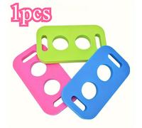 TEMU Una tabla de flotación de un solo color diseñada para nadar, entrenamiento y disponible en varios colores. un conector de tubo de natación de espuma con un diseño de orificio en cruz