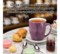 TEMU Una taza de stoneware con esmalte de relieve multicolor, que esmalte tradicional y diseño contemporáneo, es un regalo para beber té de , café o leche.Regalo para ocaciones especiales