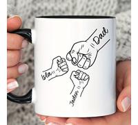 TEMU Una Taza Personalizada para Papá - Un Regalo Personalizado para con un Diseño de ' Bump', Adecuada para Café o Té, Lavar a únicamente, Ideal para y del Día