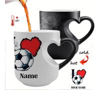 TEMU Una taza personalizada que de color con tu , con un mango de . ¡Esta taza de cerámica es un gran regalo para del deporte! Su función de cambio de color la para café y té, ideal para .