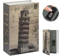 TEMU Una tipo libro con diseño que un libro real, con cerradura de para proteger efectivo, documentos importantes y otros objetos de , ideal para usar en casa, en o mientras se viaja.