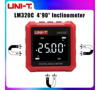 TEMU UNI-T LM320C Ángulo Digital Medidor de Medición de Ángulo Relativo y Inclinómetro 4 X 90° Goniómetro Electrónico Magnético de 3 Lados