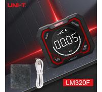 TEMU UNI-T Medidor de Ángulo Digital con Nivel Láser, Transportador Profesional 3 Líneas Láser 1000mAh Recargable y Relativos Inclinómetro 4 Magnéticos Goniometro Digital LM320F
