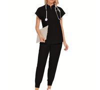 TEMU Uniforme Multicolor Unisex para Enfermería , Ropa de Trabajo para Médicos Hospitalarios, Uniformes de Cirugía Dental Oral, Conjuntos de Scrubs para Mujeres