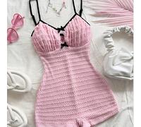 TEMU Unitard de vacaciones para mujer con , de y tirantes contrastantes | Capa base o ropa de abrigo de moda, ideal para fiestas, para usar en todas