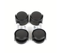TEMU univer de 1,5 pulgadas - Paquete de 4, giratorias de plástico con freno, varilla de inserción de rectos, compatibles con aspiradoras, acondicionados, ventiladores y de