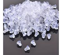 TEMU Unos Pendientes De Joyería Con Tapones De Silicona De Bala Para Asegurar Los Pendientes Y Que Se Deslicen