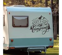 TEMU Vamos de - Calcomanía vinílica | Pegatina para autocaravana | Pegatina para coche de en montañoso | Calcomanía impermeable para ventana de remolque de para furgonetas, SUVs, camiones y autotocas