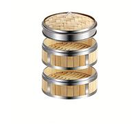 TEMU Vaporera Tradicional de Acero Inoxidable para Pan, Cocina, Cesta para Dim Sum, Arroz y Pasta al Vapor, Utensilio de Cocina a