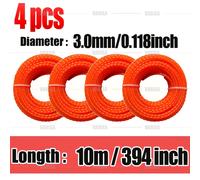 TEMU VARIEA-Pack de 4 Líneas Duraderas para Cortadora de Césped, Diámetro 2.4/2.7/3.0/3.5 mm, 394 Pulgadas de , Rendimiento y Operación Prolongada en Maquinaria Jardinería, Desbrozador a Gaspara