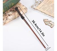 TEMU Varita de Harry Potter, 1 - Varita mágica de Dumbledore, de resina y metálico, ideal para regalos de Halloween, accesorios de y disfraces navideños