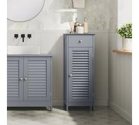 TEMU VASAGLE Armario de Baño, Armario de Baño , Armario de Almacenaje, Armario Pequeño, con Cajn, Puerta de Persiana, para Baño, , Dormitorio, 30 x 32 x 87 cm