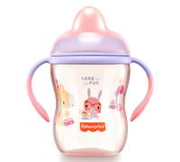TEMU Vaso de Aprendizaje First Moments con Boquilla Semi-Rígida - Rosa Glitter - Fisher-Price
